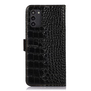 For Nokia G100 Crocodile Top Layer Cowhide Leather Phone Case(Black)