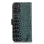 For Nokia G100 Crocodile Top Layer Cowhide Leather Phone Case(Green)