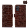 For Nokia G100 Crocodile Top Layer Cowhide Leather Phone Case(Brown) - Nokia Cases by PMC TechLife | Online Shopping South Africa | PMC TechLife | Buy Now Pay Later Mobicred