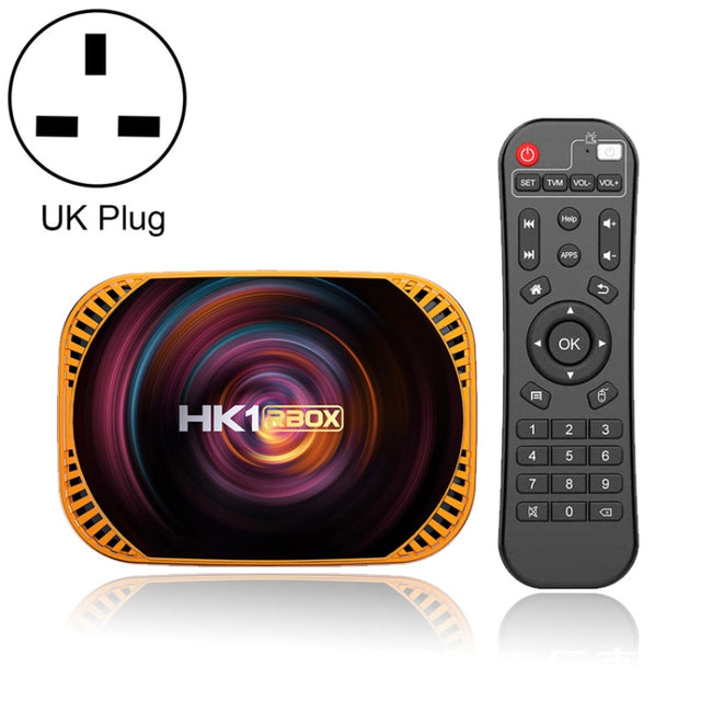 MECOOL HK1RBOX X4 4K TV Box, Android 11 Amlogic S905X4 CPU with RC 4GB+64GB(UK Plug)