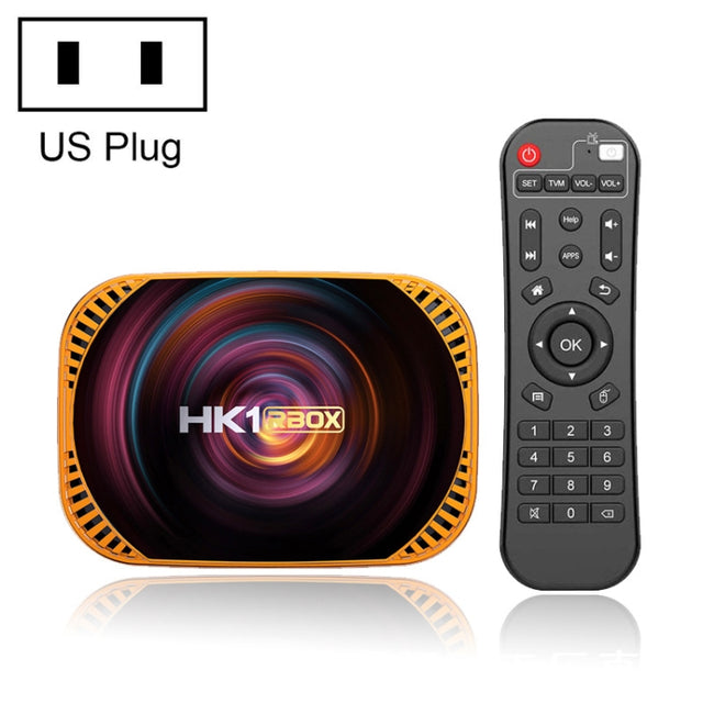 MECOOL HK1RBOX X4 4K TV Box, Android 11 Amlogic S905X4 CPU with RC 4GB+128GB(US Plug)