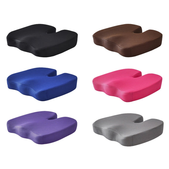 Soft U-shaped cushion Ergonomic Seat, Model:Mesh Style(Red)
