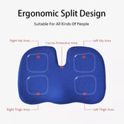Soft U-shaped cushion Ergonomic Seat, Model:Mesh Style(Blue)