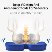 Soft U-shaped cushion Ergonomic Seat, Model:Mesh Style(Blue)