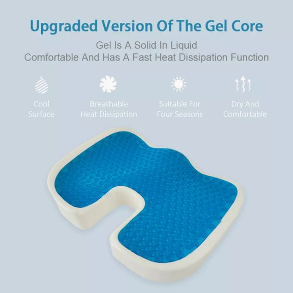 Soft U-shaped cushion Ergonomic Seat, Model:Mesh Style(Blue)