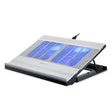 T10 Aluminum Alloy Multi Gear Adjustable Laptop Radiator(Silver) - Fan Cooling by PMC TechLife | Online Shopping South Africa | PMC TechLife | Buy Now Pay Later Mobicred