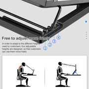 T10 Aluminum Alloy Multi Gear Adjustable Laptop Radiator(Silver)