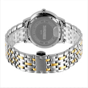SKMEI 9272 Stainless Steel Buckle Strap Water-resistant Quartz Watch Man(Gold and Silver)