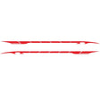 2 PCS/Set D-178 Waistline Pattern Car Modified Decorative Sticker(Red) - Decorative Sticker by PMC Jewellery | Online Shopping South Africa | PMC Jewellery | Buy Now Pay Later Mobicred