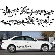 2 PCS/Set D-378 Flower Totem Pattern Car Modified Decorative Sticker(Blue)