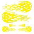 D-451 Car Modified Side Door Front Rear Bumpers Rearview Mirror Decorative Sticker(Yellow) - Decorative Sticker by PMC TechLife | Online Shopping South Africa | PMC TechLife | Buy Now Pay Later Mobicred