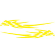 2 PCS/Set D-468 Checkered Totem Pattern Car Modified Decorative Sticker(Yellow) - Decorative Sticker by PMC Jewellery | Online Shopping South Africa | PMC Jewellery | Buy Now Pay Later Mobicred