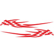2 PCS/Set D-468 Checkered Totem Pattern Car Modified Decorative Sticker(Red) - Decorative Sticker by PMC Jewellery | Online Shopping South Africa | PMC Jewellery | Buy Now Pay Later Mobicred