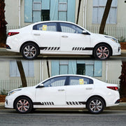 2 PCS/Set D-487 Stripe Pattern Car Modified Decorative Sticker(Black)