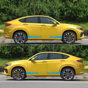 2 PCS/Set D-487 Stripe Pattern Car Modified Decorative Sticker(Blue)