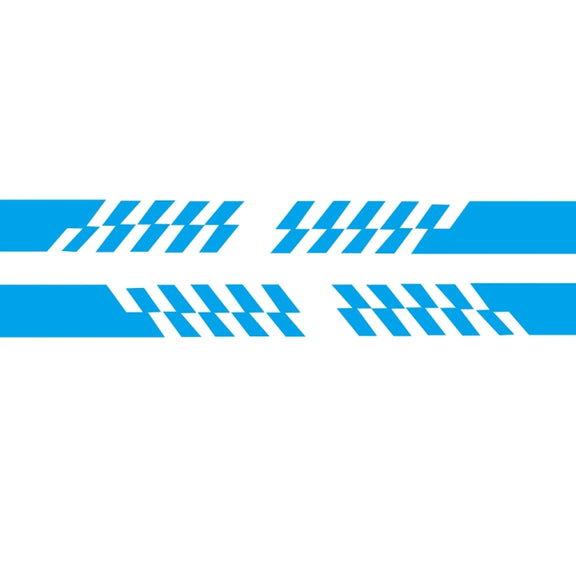 2 PCS/Set D-487 Stripe Pattern Car Modified Decorative Sticker(Blue)