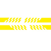 2 PCS/Set D-487 Stripe Pattern Car Modified Decorative Sticker(Yellow)