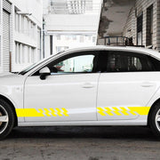 2 PCS/Set D-487 Stripe Pattern Car Modified Decorative Sticker(Yellow)