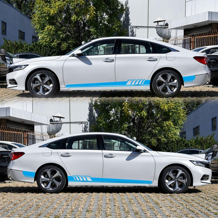 2 PCS/Set D-608 Stripe Pattern Car Modified Decorative Sticker(Blue)