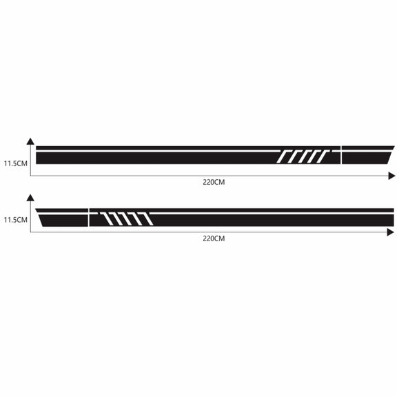 D-655 Universal Car Modified Decorative Sticker(Black)