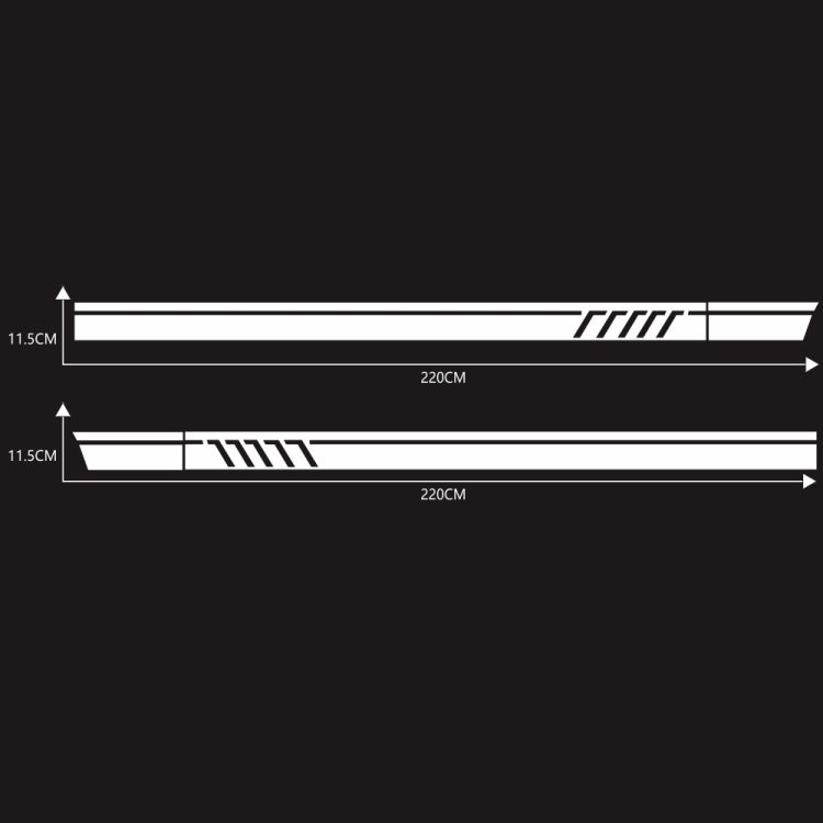 D-655 Universal Car Modified Decorative Sticker(White)