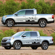 2 PCS/Set D-684 Mountain Totem Pattern Car Modified Decorative Sticker(Black)