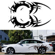 2 PCS/Set D-719 Flame Hot Wheel Pattern Car Modified Decorative Sticker(Black) - Decorative Sticker by PMC TechLife | Online Shopping South Africa | PMC TechLife | Buy Now Pay Later Mobicred
