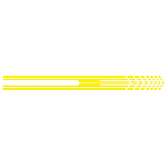 D-730 Stripe Pattern Car Modified Decorative Sticker(Yellow)