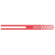 D-730 Stripe Pattern Car Modified Decorative Sticker(Red)