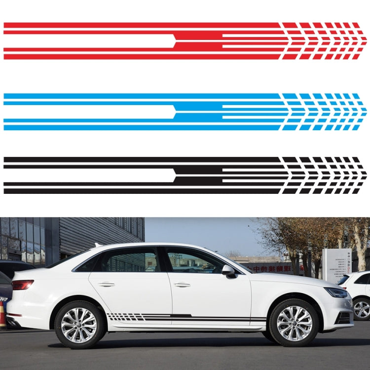 D-730 Stripe Pattern Car Modified Decorative Sticker(Blue)
