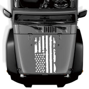 D-778 American Flag Pattern Car Modified Decorative Sticker(White)