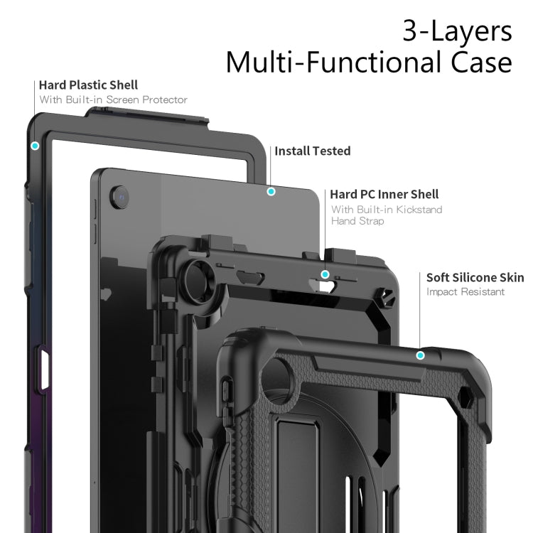 For Lenovo Tab M10 Plus 10.6 3rd Gen 2022 Silicone + PC Tablet Case(Black)