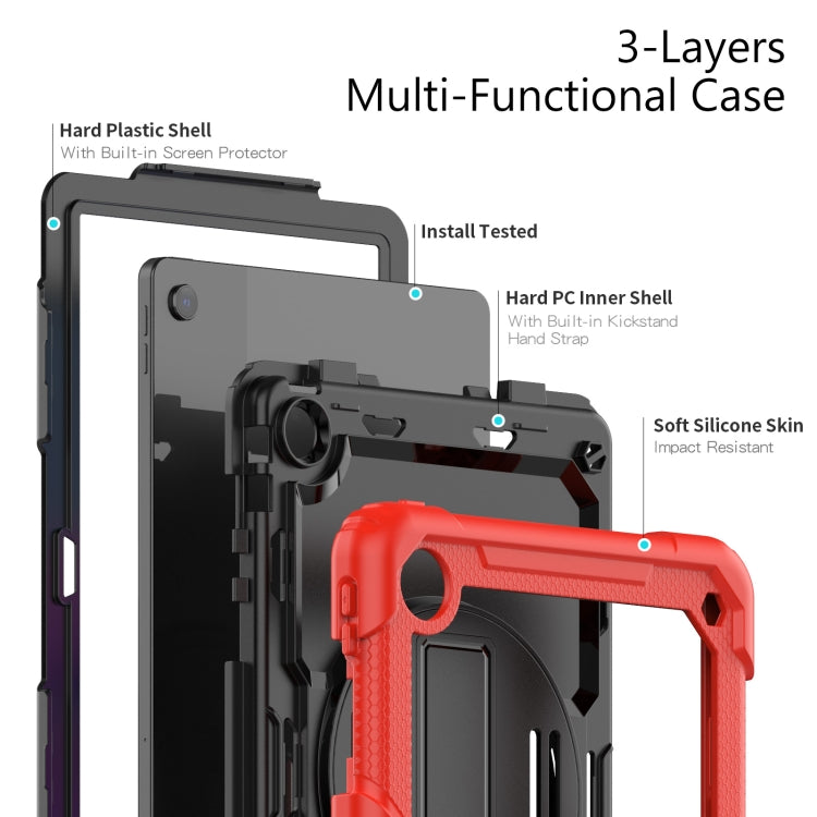 For Lenovo Tab M10 Plus 10.6 3rd Gen 2022 Silicone + PC Tablet Case(Red)