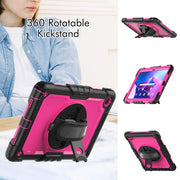 For Lenovo Tab M10 Plus 10.6 3rd Gen 2022 Silicone + PC Tablet Case(Rose Red + Black)