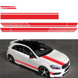 D-936 Stripe Pattern Car Modified Decorative Sticker(Red) - Decorative Sticker by PMC Jewellery | Online Shopping South Africa | PMC Jewellery | Buy Now Pay Later Mobicred