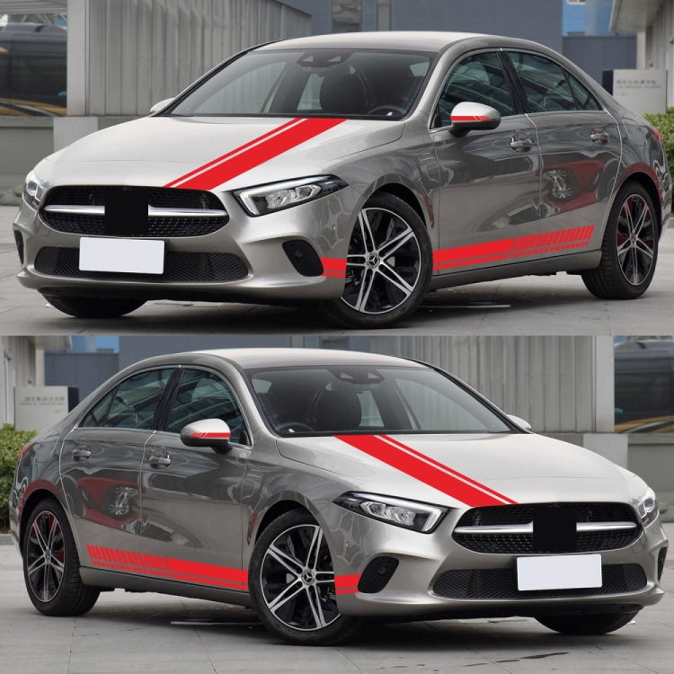 D-936 Stripe Pattern Car Modified Decorative Sticker(Red)