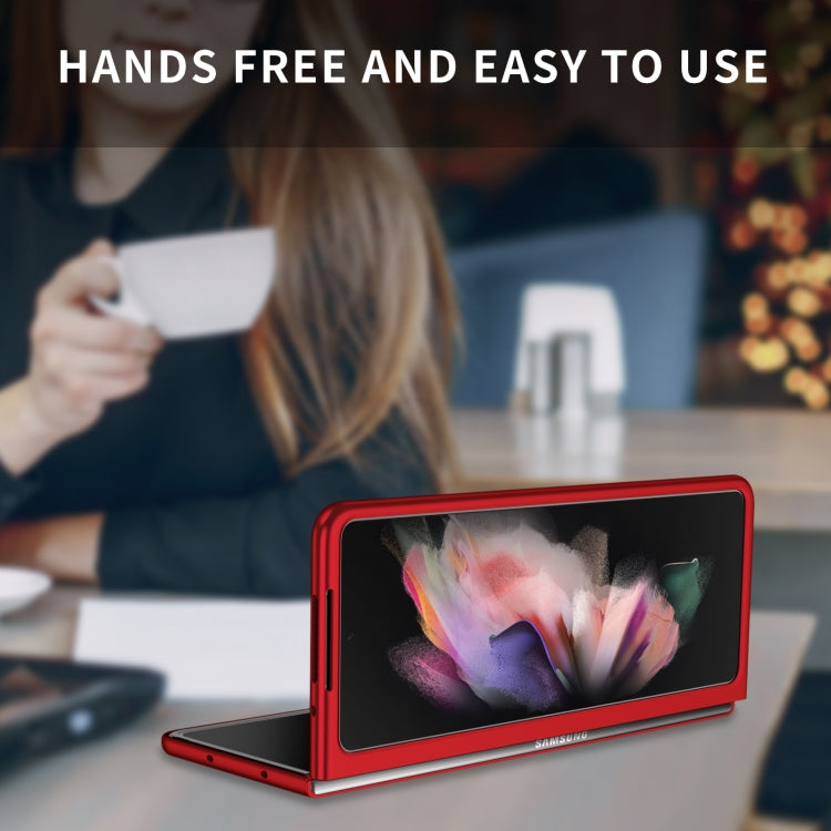 For Samsung Galaxy Z Fold4 Armor Foldable Phone Case(Red)