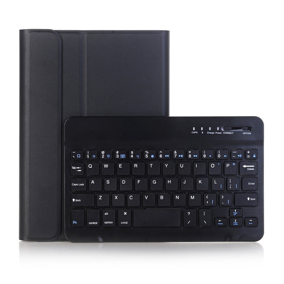 A290 For Galaxy Tab A 8.0 T290 / T295 (2019) Detachable Bluetooth Keyboard Leather Tablet Case with Stand Function(Black)