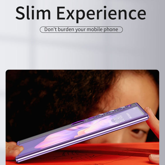 For Huawei Mate Xs 2 TPU Electroplating Full Coverage Protective Phone Case(Transparent)