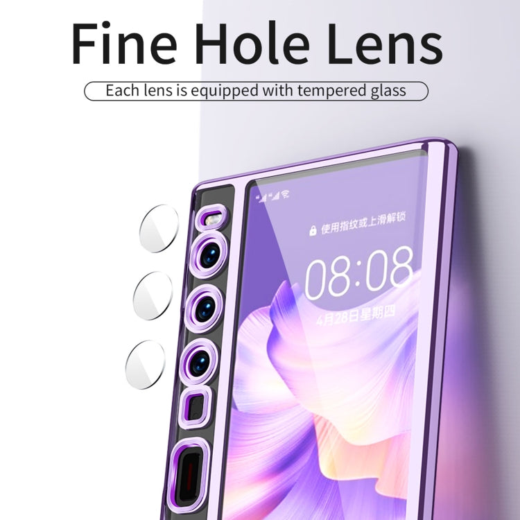 For Huawei Mate Xs 2 TPU Electroplating Full Coverage Protective Phone Case(Blue)