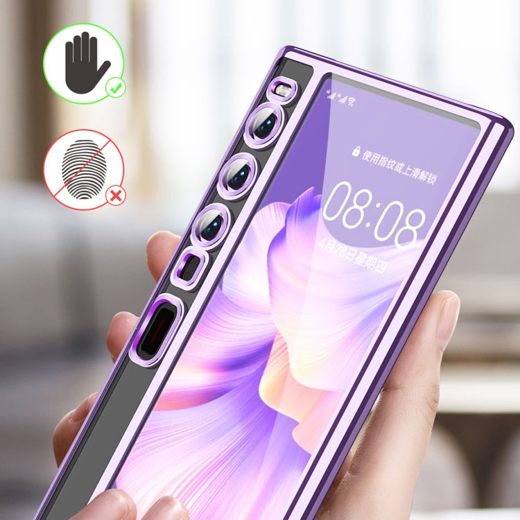 For Huawei Mate Xs 2 TPU Electroplating Full Coverage Protective Phone Case(Blue)
