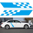 2 PCS/Set D-962 Checkered Flag Pattern Car Modified Decorative Sticker(Blue) - Decorative Sticker by PMC Jewellery | Online Shopping South Africa | PMC Jewellery | Buy Now Pay Later Mobicred