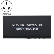 BT100 4K 60Hz 1080P 2 x 2 TV Wall Controller, Plug Type:AU Plug(Black)