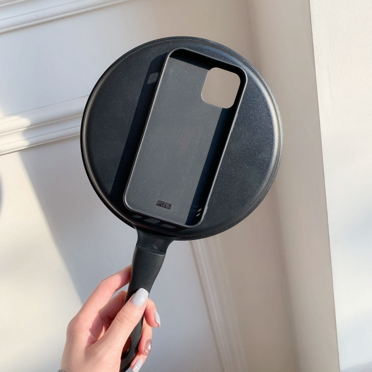 For iPhone 14 Plus 3D Frying Pan PC + TPU Phone Case (Black)