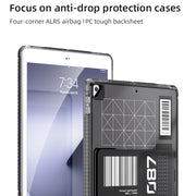 Mutural XingTu Series Tablet Case with Holder For iPad 10.2 2021 / 2020 / Pro 10.5 inch(Dark Blue)