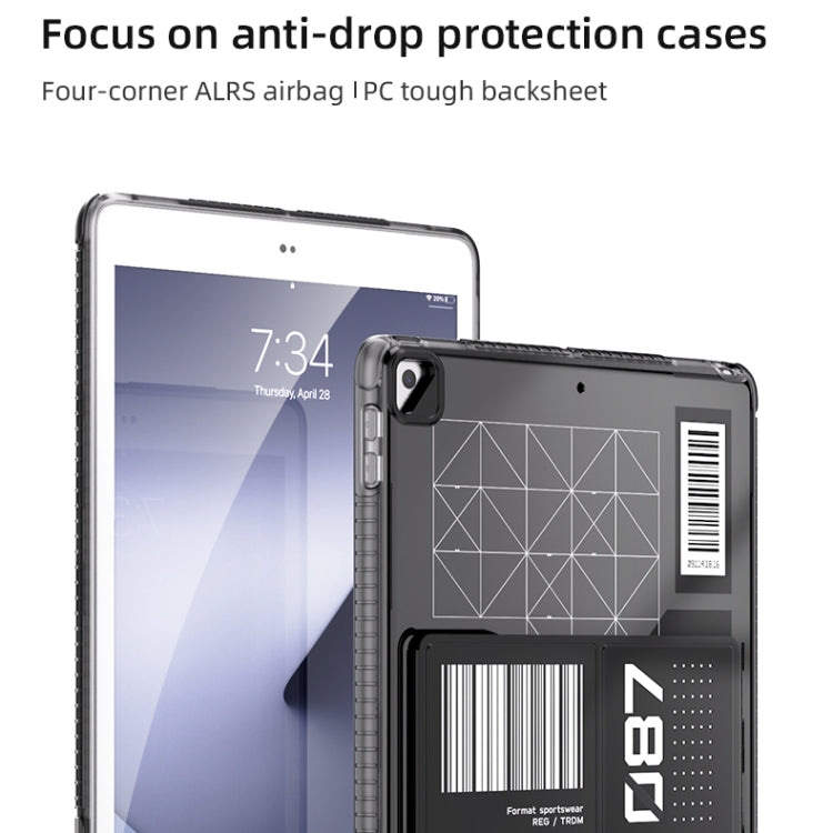Mutural XingTu Series Tablet Case with Holder For iPad 10.2 2021 / 2020 / Pro 10.5 inch(Black)