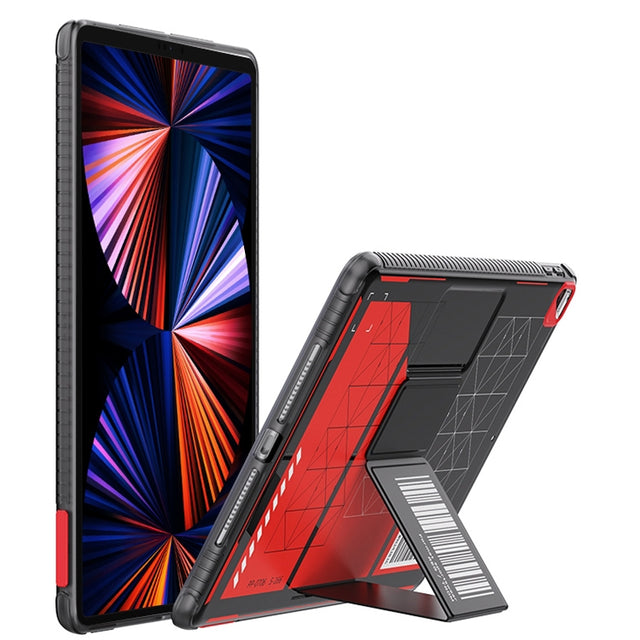 For iPad Pro 12.9 2022 / 2021 / 2020 Mutural XingTu Series Tablet Case with Holder(Red)