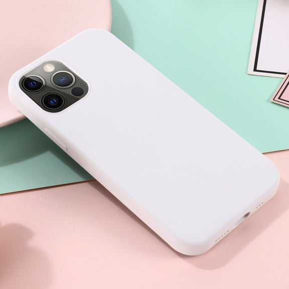 For iPhone 14 Pro Shockproof Silicone Magsafe Case(White)
