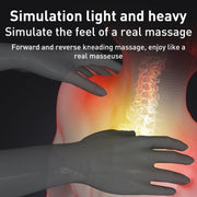 Multifunctional Hot Compress Neck Massager Car Cervical Spine Massage Pillow(Red Six Keys)