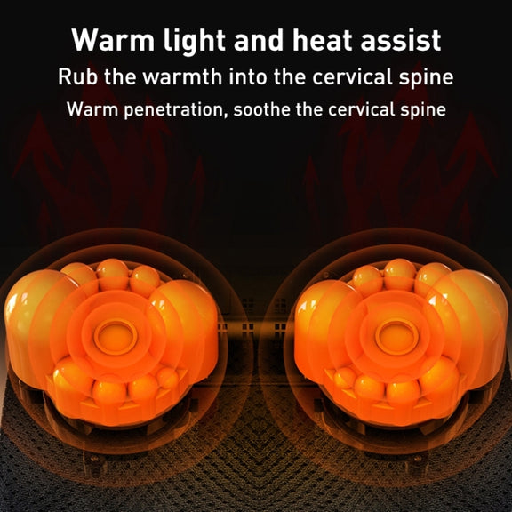 Multifunctional Hot Compress Neck Massager Car Cervical Spine Massage Pillow(Red Upgrade)